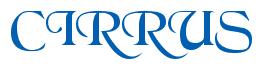 Rendering -CIRRUS - using Black Chancery