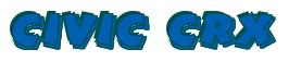 Rendering -CIVIC CRX - using Comic Strip