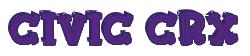Rendering -CIVIC CRX - using FinkBold