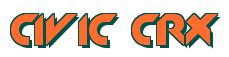 Rendering -CIVIC CRX - using Machine