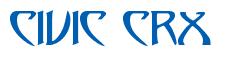 Rendering -CIVIC CRX - using Saga