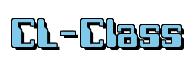 Rendering -CL-Class - using Computer Font