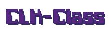 Rendering -CLK-Class - using Computer Font