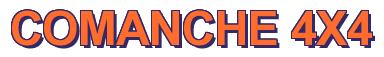 Rendering -COMANCHE 4X4 - using Arial Bold