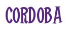 Rendering -CORDOBA - using Cooper Latin