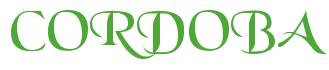 Rendering -CORDOBA - using Black Chancery