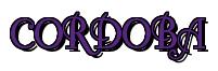 Rendering -CORDOBA - using Fonteroy Brown