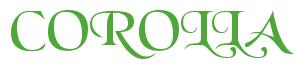 Rendering -COROLLA - using Black Chancery