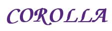 Rendering -COROLLA - using Zapf Chancery