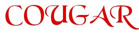 Rendering -COUGAR - using Black Chancery
