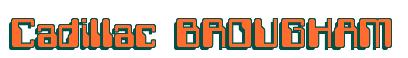 Rendering -Cadillac BROUGHAM - using Computer Font