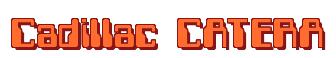 Rendering -Cadillac CATERA - using Computer Font