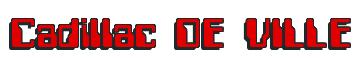 Rendering -Cadillac DE VILLE - using Computer Font