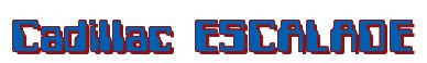 Rendering -Cadillac ESCALADE - using Computer Font