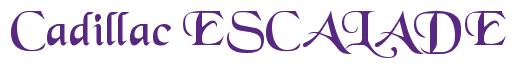 Rendering -Cadillac ESCALADE - using Black Chancery