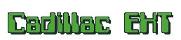 Rendering -Cadillac EXT - using Computer Font