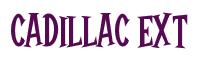 Rendering -Cadillac EXT - using Cooper Latin