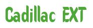 Rendering -Cadillac EXT - using Callimarker