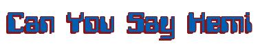 Rendering -Can You Say Hemi - using Computer Font