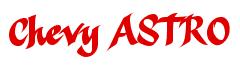 Rendering -Chevy ASTRO - using Harvest