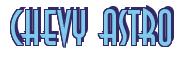 Rendering -Chevy ASTRO - using Anastasia