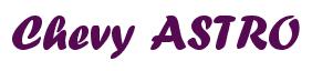 Rendering -Chevy ASTRO - using Un Gard
