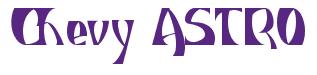 Rendering -Chevy ASTRO - using IndiosBravos