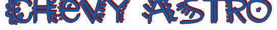 Rendering -Chevy ASTRO - using Manic Pop Thrill 