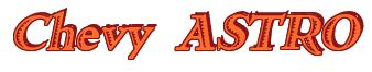 Rendering -Chevy ASTRO - using Romana