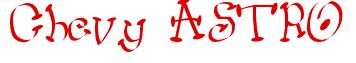 Rendering -Chevy ASTRO - using Wacko