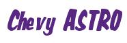 Rendering -Chevy ASTRO - using Big Nib