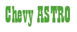 Rendering -Chevy ASTRO - using Bill Board