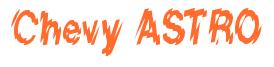 Rendering -Chevy ASTRO - using Nervous