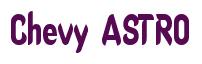 Rendering -Chevy ASTRO - using Callimarker