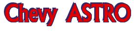 Rendering -Chevy ASTRO - using Flair