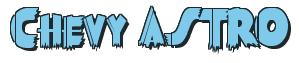 Rendering -Chevy ASTRO - using Poster