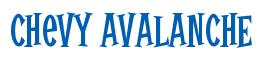 Rendering -Chevy AVALANCHE - using Cooper Latin
