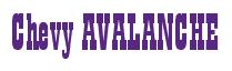 Rendering -Chevy AVALANCHE - using Bill Board