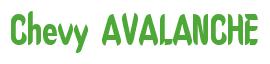 Rendering -Chevy AVALANCHE - using Callimarker