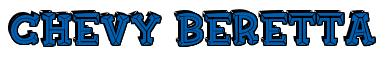 Rendering -Chevy BERETTA - using FinkBold