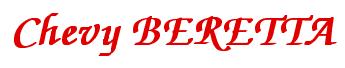 Rendering -Chevy BERETTA - using Zapf Chancery