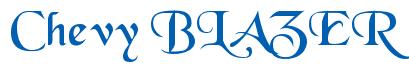 Rendering -Chevy BLAZER - using Black Chancery