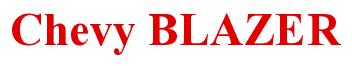 Rendering -Chevy BLAZER - using Times New Roman Bold