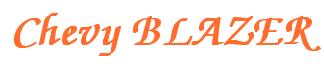 Rendering -Chevy BLAZER - using Zapf Chancery
