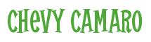 Rendering -Chevy CAMARO - using Cooper Latin