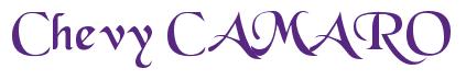 Rendering -Chevy CAMARO - using Black Chancery
