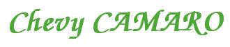 Rendering -Chevy CAMARO - using Zapf Chancery