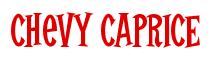 Rendering -Chevy CAPRICE - using Cooper Latin