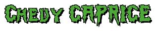 Rendering -Chevy CAPRICE - using Swamp Terror