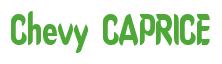 Rendering -Chevy CAPRICE - using Callimarker